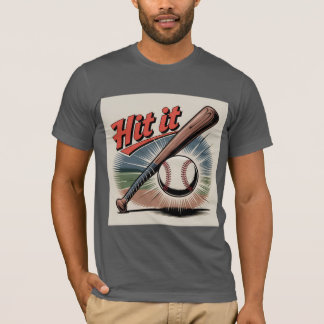 Camiseta Esportes Retro De Basebol Vintage "Atingi It"