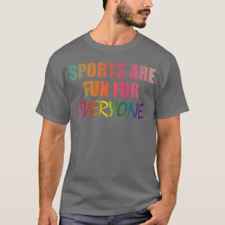 Camiseta Esportes são divertidos para toda a família retrô