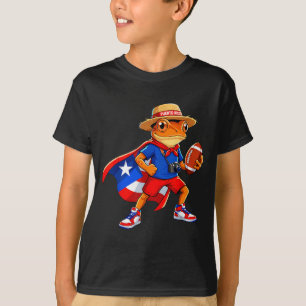 Camiseta Esportes sapo coqui porto rico bandeira futebol ri