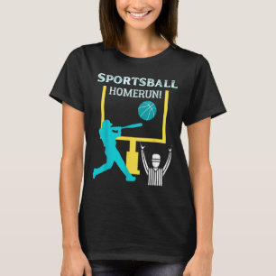 Camiseta Esportesbola Rebatida Engraçada Futebol Beisebol B