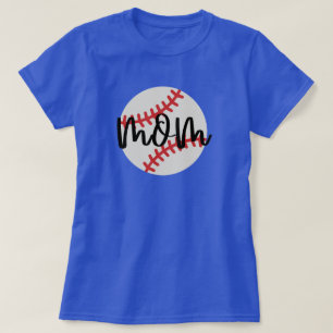 Camiseta Esportiva de Mãe de Beisebol