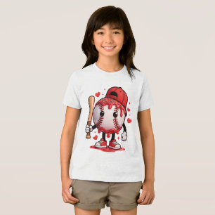 Camiseta Esportiva Infantil com Mascote de Beisebo