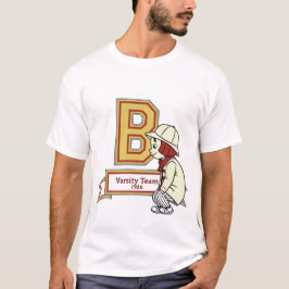 Camiseta Esportiva Retro Varsity Team 1926 Letra B