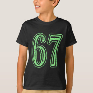 Camiseta Esportiva Verde Menta Número 67 Distorcid