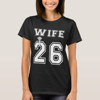 Camiseta Esposa 2026 marido casamento festa de noivado