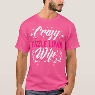 Camiseta Esposa Amante de Puzzles Loucos Enigma
