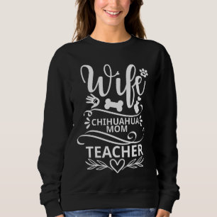 Camiseta Esposa Chihuahua Mãe Professora Cachorro Engraçado