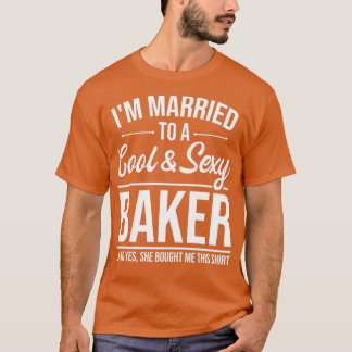 Camiseta Esposa De Baker Para Marido No Aniversário De Casa