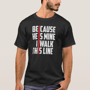 Camiseta Esposa De Bombeiro Porque Ele É Minha Linha Vermel