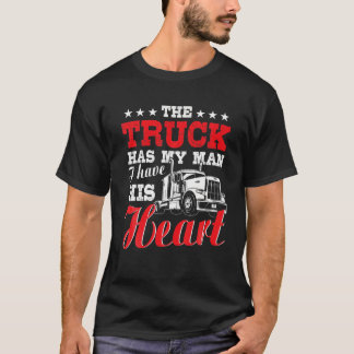 Camiseta Esposa de Caminhoneiro Motorista de Caminhão Prese