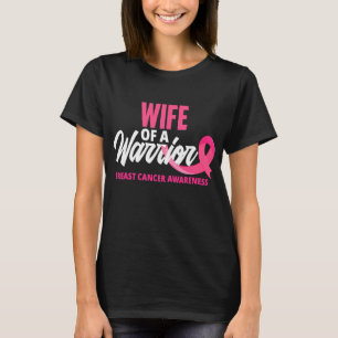 Camiseta Esposa De Cancer De Mama De Guerreiro