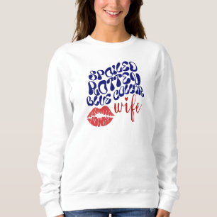 Camiseta Esposa de Colar Azul Irritada