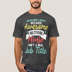 Camiseta Esposa de Deacon, Ministra Cristã Religiosa