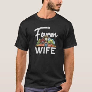 Camiseta Esposa de fazenda Farmadora de Fazendas Local