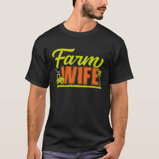 Camiseta Esposa de Fazendeiro Vida de Agricultor Agricultur