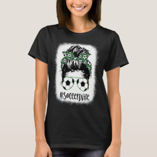Camiseta Esposa de Futebol Sangrenta, Cabelo Maluco, Mãe