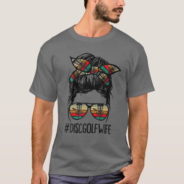Camiseta Esposa de Golf Disco Vidas Mágicas Vidros de Arco  (Frente)