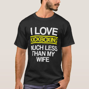 Camiseta Esposa de Kickboxing Treino de Kick Boxing