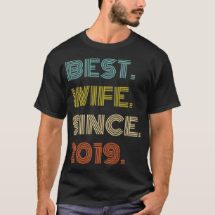 Camiseta Esposa de Melhor Aniversário Do Casamento De segun