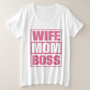 Camiseta Esposa de Nome Personalizado - Mãe - Chefe