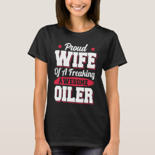 Camiseta Esposa de Oleiro Roughneck Driller da Plataforma d