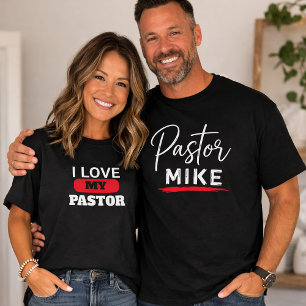 Camiseta Esposa de Pastor Eu amo meu Pastor Oversize Cristã