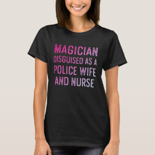 Camiseta Esposa de Policial Enfermeira Vida Rn Mãe 33