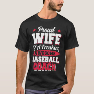 Camiseta Esposa de treinador de beisebol Softball