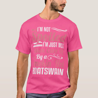 Camiseta Esposa De Um Contramestre Marinheiro Náutico Bosun