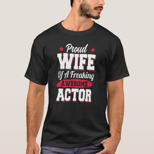 Camiseta Esposa do Ator de Ensaio do Teatro de Atrizes em A (Frente)