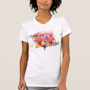 Camiseta Esposa do campo petrolífero (corações &