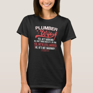Camiseta Esposa do Canalizador de Canalizador de Canalizado