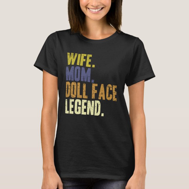 Camiseta Esposa do Dia da Mãe Bonita Dama da Mãe (Frente)