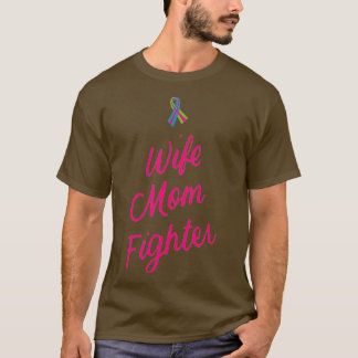 Camiseta Esposa do dia de as mães Mãe Combatendo Mama Metas