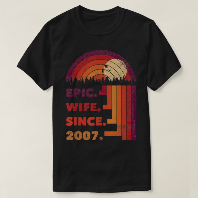 Camiseta Esposa do Epic Desde 2007, 14 anos da Marria (Frente do Design)