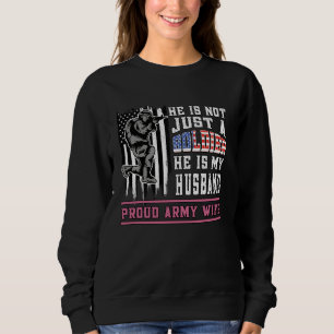 Camiseta Esposa do Exército orgulhosa, não apenas soldado, 