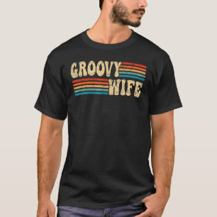 Camiseta Esposa do Groovy na década de 70 Nostalgia estétic