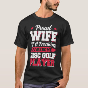 Camiseta Esposa do Jogador de Golfe Frisbee Disco