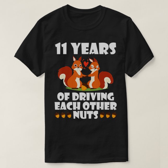Camiseta Esposa Do Marido Fox Casou-Se Com 11 Anos De Dirig (Frente do Design)