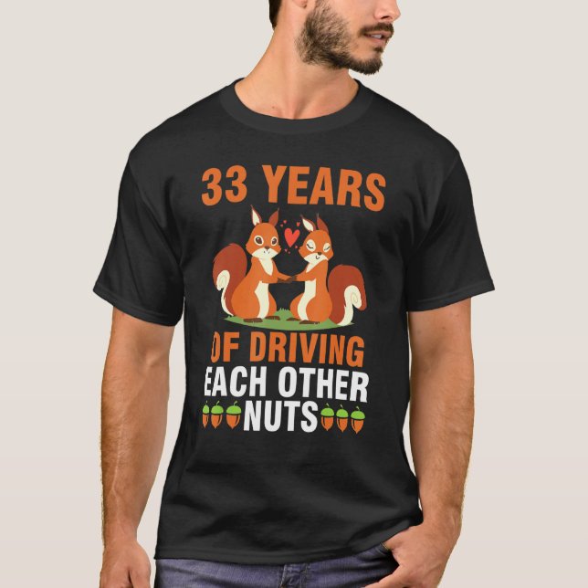 Camiseta Esposa Do Marido Fox Casou-Se Com 33 Anos De Dirig (Frente)