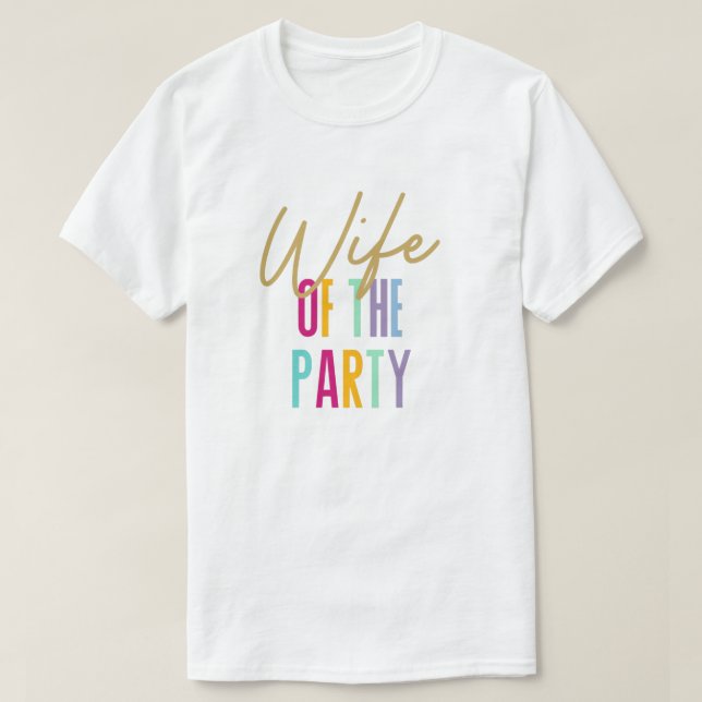 Camiseta Esposa do Partido Bachelorette Shirts (Frente do Design)