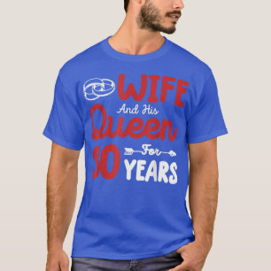 Camiseta Esposa e seu aniversário de casamento da Rainha 30