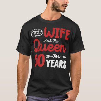 Camiseta Esposa e seu aniversário de casamento da Rainha 30