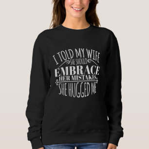 Camiseta Esposa Engraçada Empreendeu Seus Erros Marido Novi