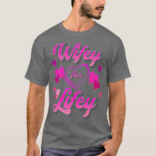 Camiseta Esposa Engraçada para Mulher Esposa de Noiva de V
