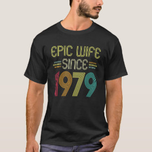 Camiseta Esposa Epic Desde 1979, Seu 43º Aniversário De Cas
