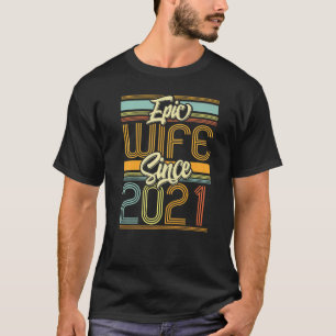 Camiseta Esposa Epic Desde 2021, 2 Anos De Casamento De seg
