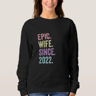 Camiseta Esposa Epic Desde 2022 aniversário de casamento de
