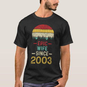 Camiseta Esposa Epic Desde Casal De Casamento De 20 Ano De 