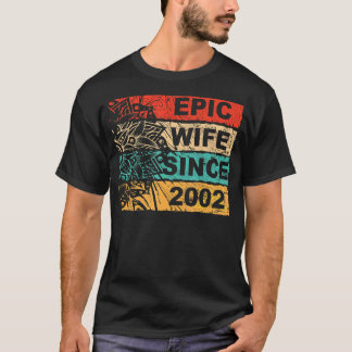 Camiseta Esposa Epic Desde o Aniversário de Casamento de 20